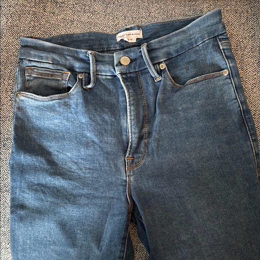 Good American High Rise Blue Jeans